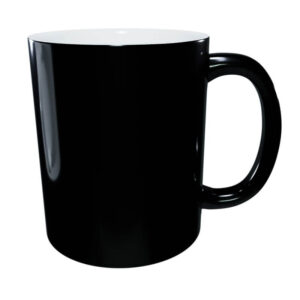 Black color changing magic mugs