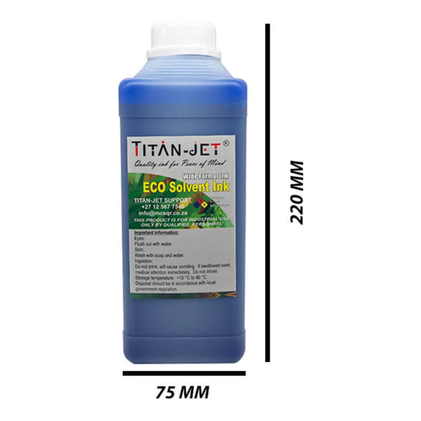 Titan-Jet Africa | Eco solvent 1L cyan