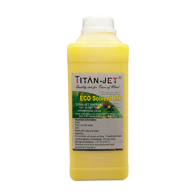Titan-Jet Africa | Eco solvent 1L Yellow