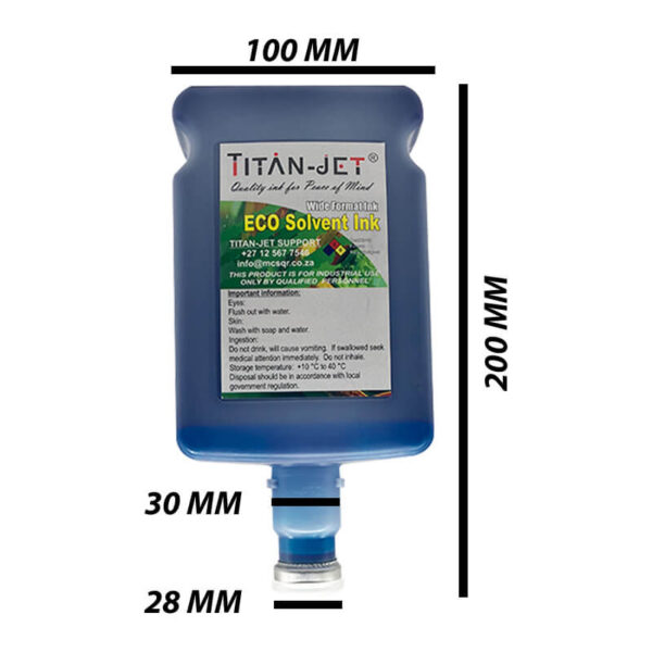 Titan-Jet Africa | Eco solvent 500ml light cyan