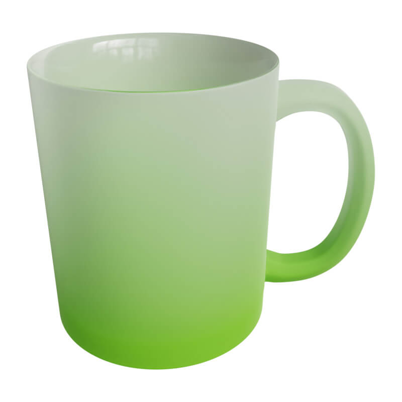 Titan-Jet Africa | Frosted green glass mugs
