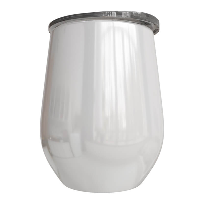 Titan-Jet Africa | Double wall white stainless steel wine tumbler