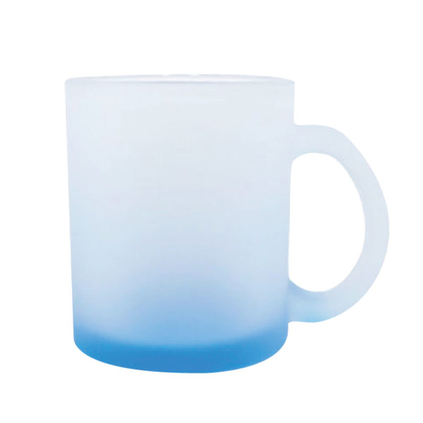 Titan-jet Africa | Frosted light-blue glass mugs
