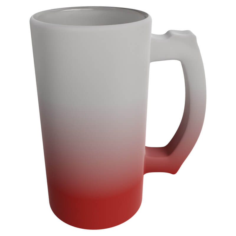 Titan-Jet Africa | 16oz Beer mug red frosted