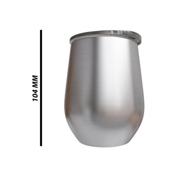 Titan-Jet Africa | Double wall silver stainless steel wine tumbler