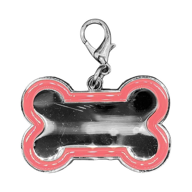 EN3054 F Engraving Dog Tag Pink