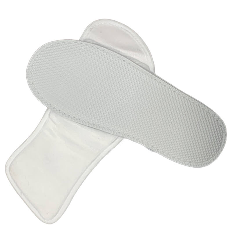 SB451 OP White Polyester Open Toe Hotel Slipper