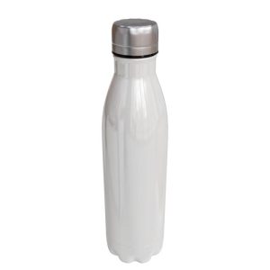 Double wall stainless steel 500ml water bottle white