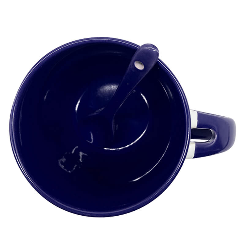 SB885 OP Titan-Jet Africa | 12oz Blue Ceramic Mug With Spoon