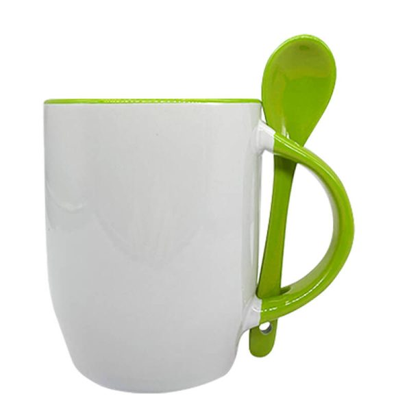 Titan-Jet Africa | Mug with spoon light green