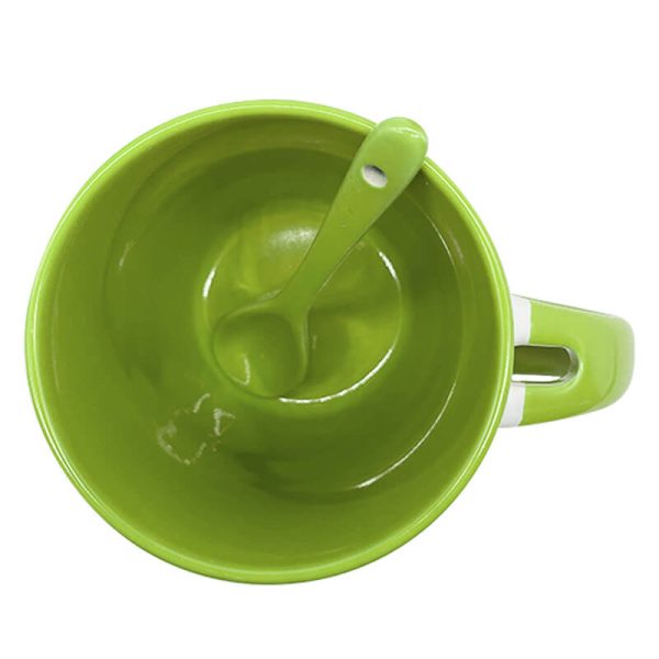 Titan-Jet Africa | Mug with spoon light green