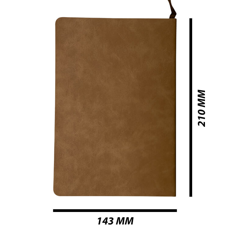 SB466 M Titan-Jet Africa | Sublimation Luxury PU Book A5 Tan