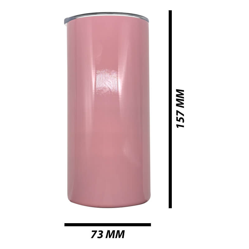 SB8038 M Titan-Jet Africa | 15oz Pink Stainless Steel Skinny Tumbler