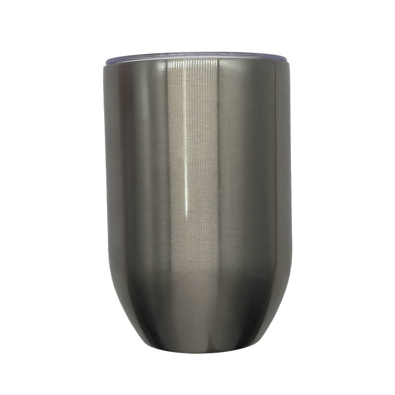 銀杯。220g Sublimation Blank 12oz Silver Stainless Steel Gin Tumbler
