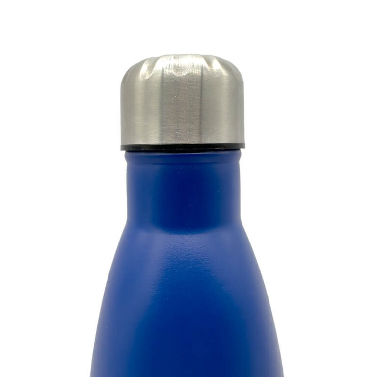 Double Wall Stainless Steel 500ml Engraving Water Bottle Blue - 11oz ...