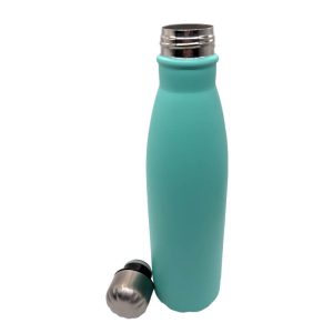 Double Wall Stainless Steel 500ml Engraving Water Bottle Light Blue Double Wall Stainless Steel 500ml Engraving Water Bottle Light Blue