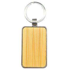 ENG Metal Bamboo Keyring 001 Big Rectangle