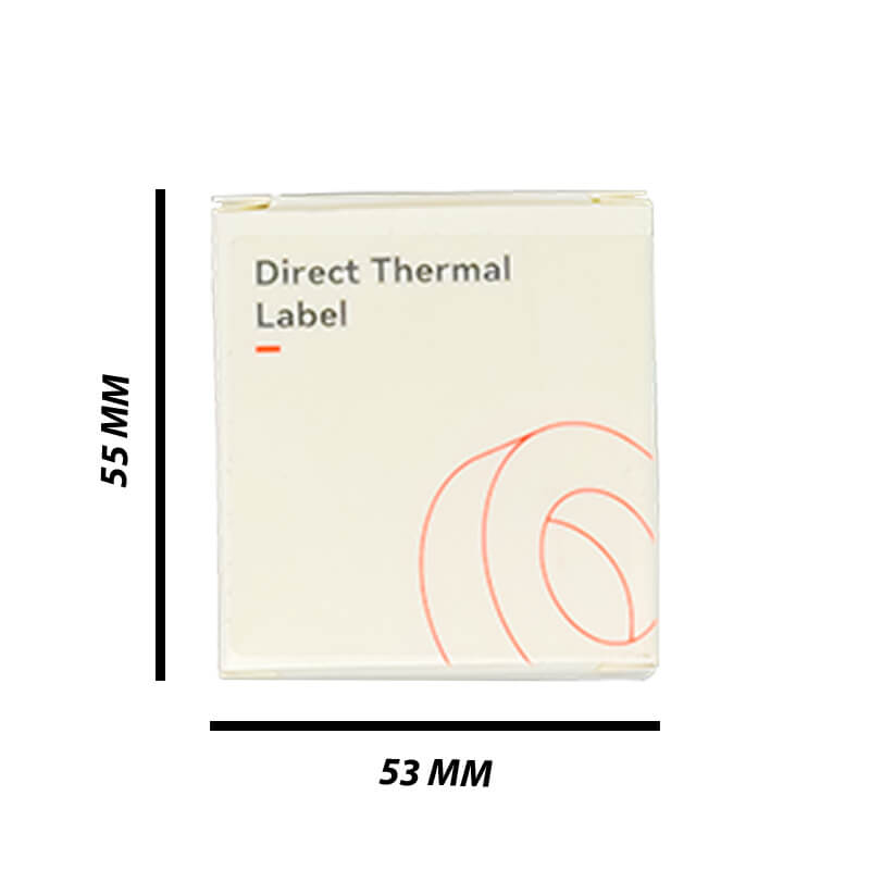 NB016 M Niimbot B1 40x60mm Clear Rectangle Label