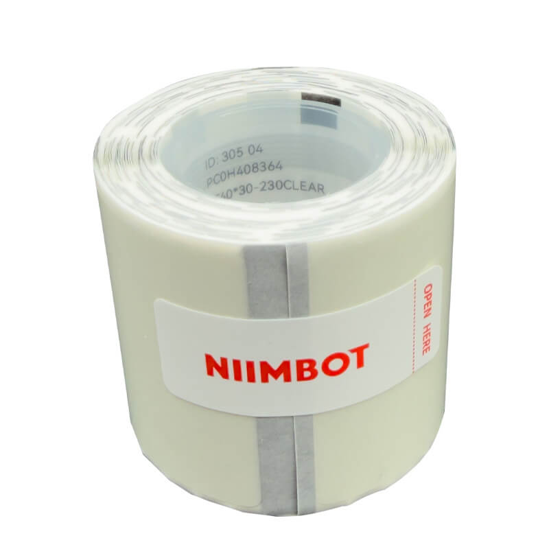 NB016 R Niimbot B1 40x60mm Clear Rectangle Label