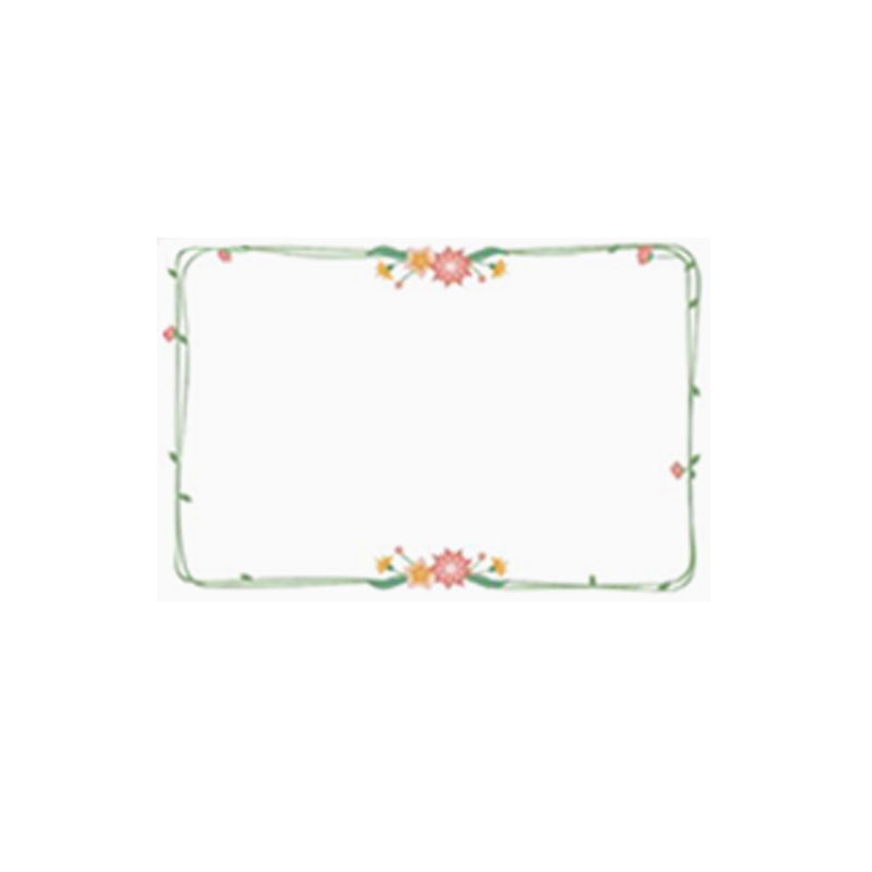 Niimbot B1 40x20mm Flower Border Label