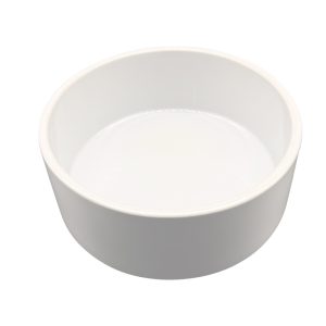 White Ceramic Dog Bowl Large
