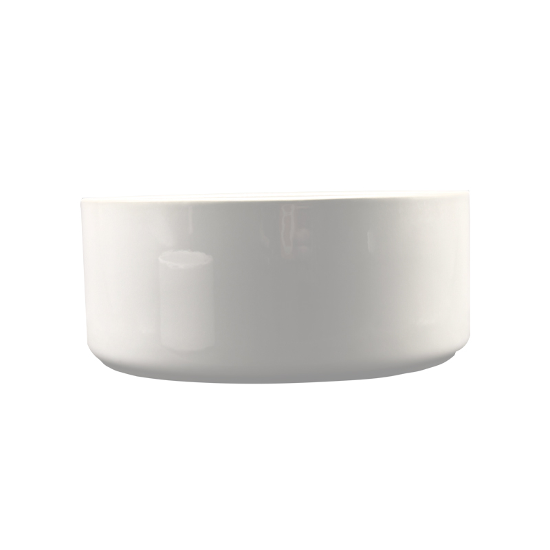 SB8100 F White Ceramic Dog Bowl Large