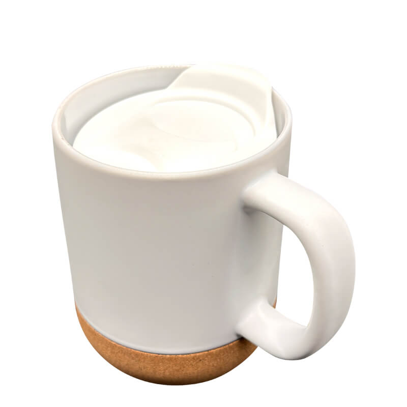 SB1041 S 11oz White Ceramic Cork Mug
