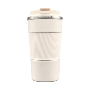 450ml Cream Stainless Steel Cappuccino Mug