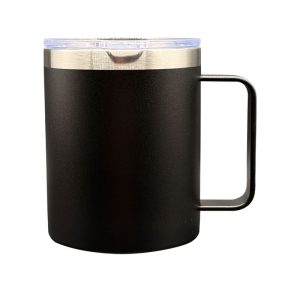 12oz Black Stainless Steel Coffee Mug