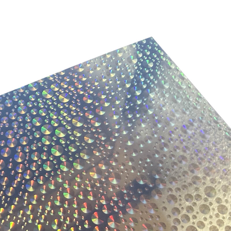 SP325 C A4 Holographic Silver Waterproof Inkjet Vinyl Rain Drops