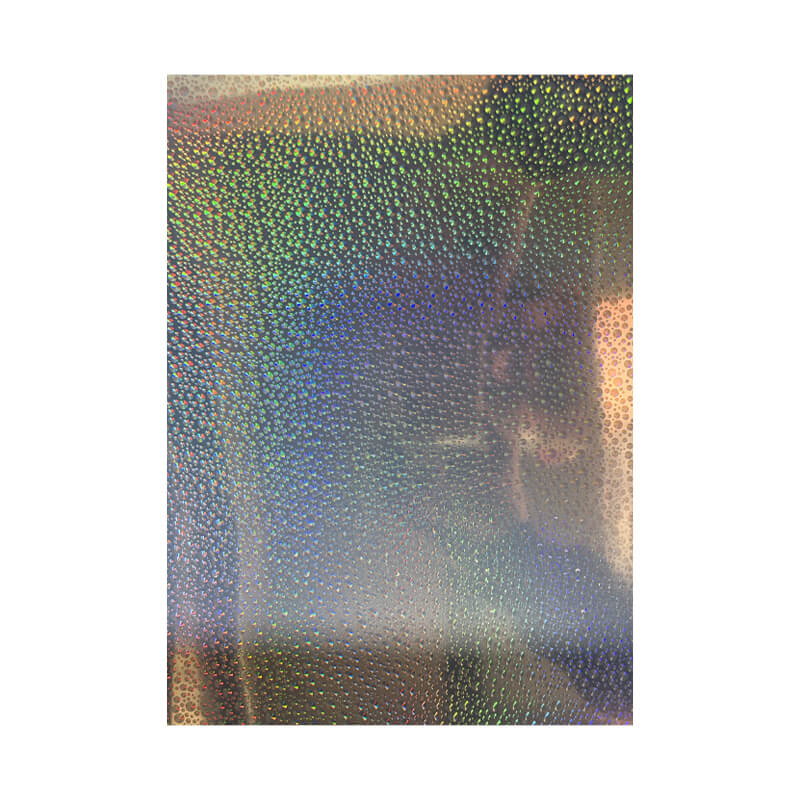 SP325 F A4 Holographic Silver Waterproof Inkjet Vinyl Rain Drops