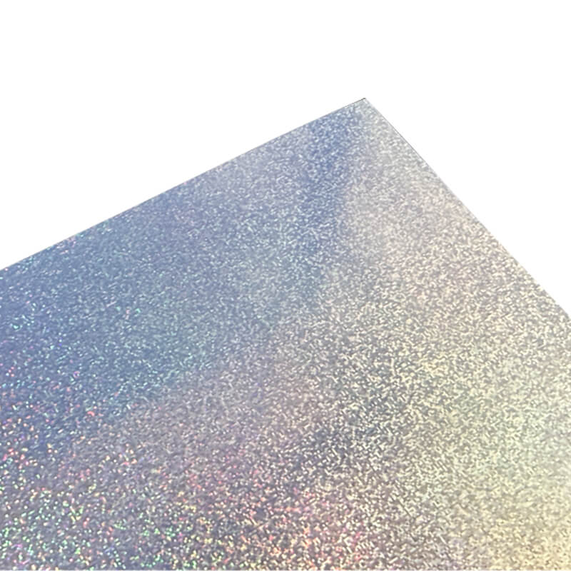 SP326 C A4 Holographic Silver Waterproof Inkjet Vinyl Glitter - Image 2
