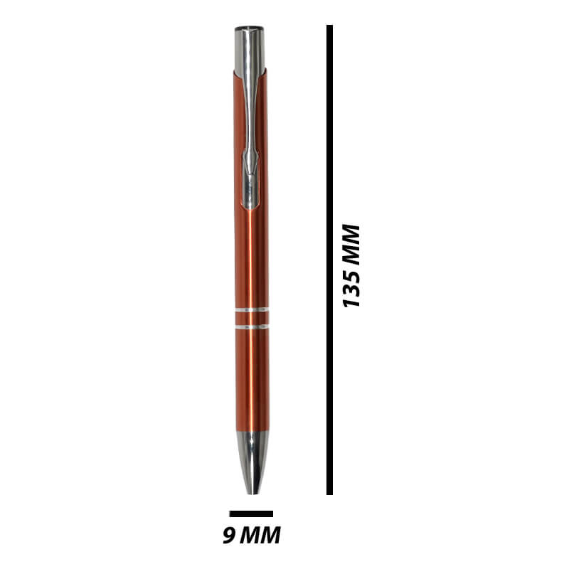 EN3523 M Engraving Oxford Ballpoint Pen Metallic Orange