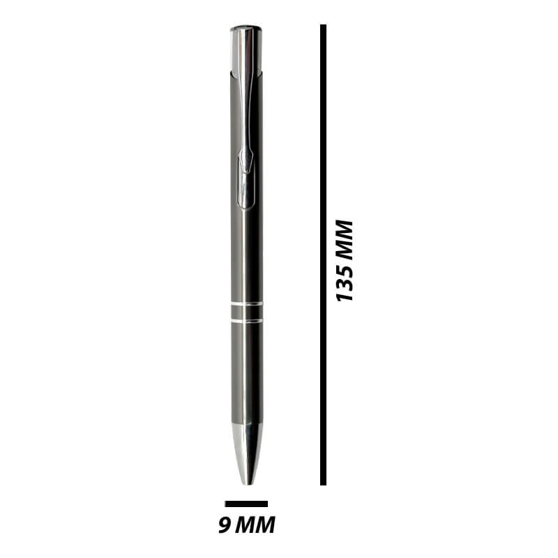 EN3527 M Engraving Oxford Ballpoint Pen Metallic Charcoal
