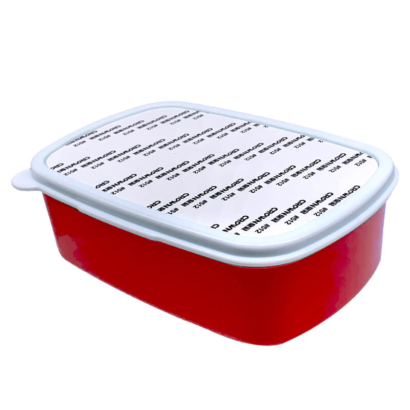 SB1104 A 2 Rectangle Lunchbox Red