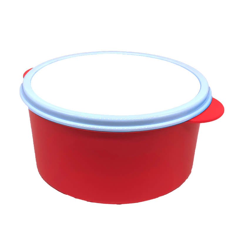 SB614 A 2 Round Lunchbox Red