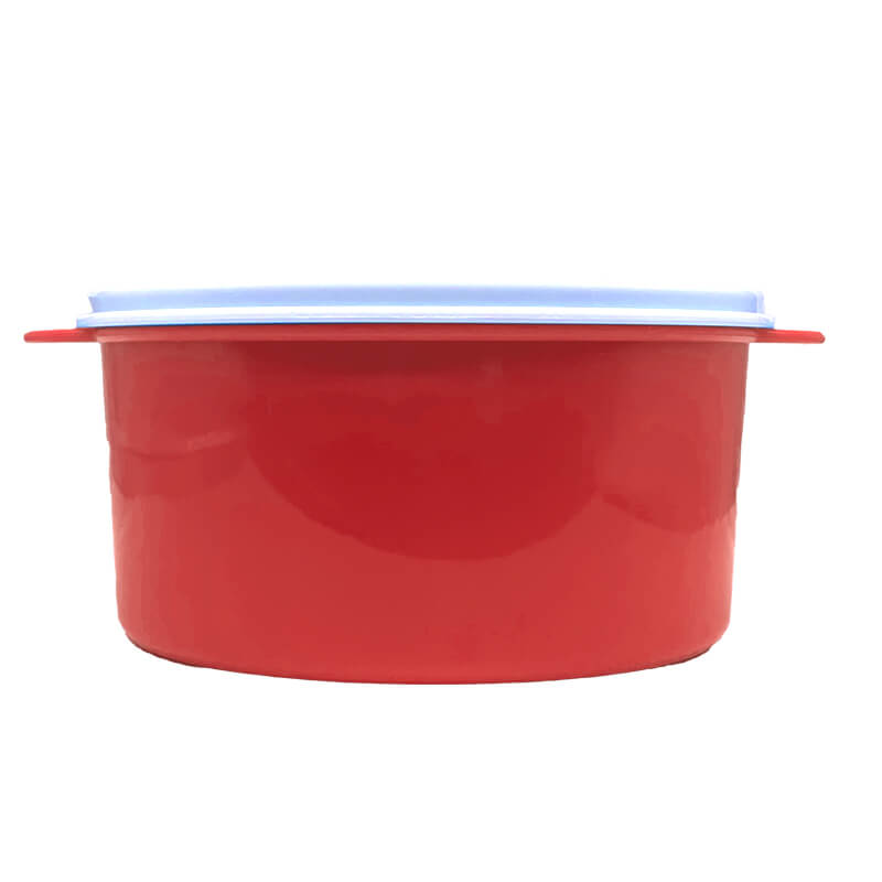 SB614 F Round Lunchbox Red