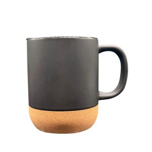 Artboard 1 11oz Black Engraving Ceramic Cork Mug