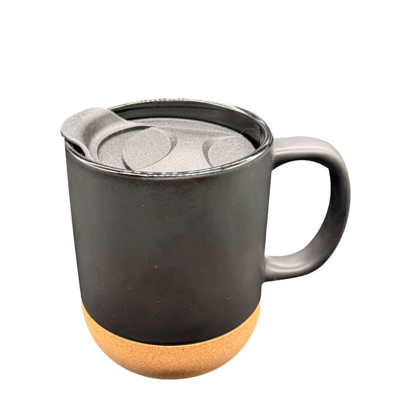 Artboard 2 11oz Black Engraving Ceramic Cork Mug