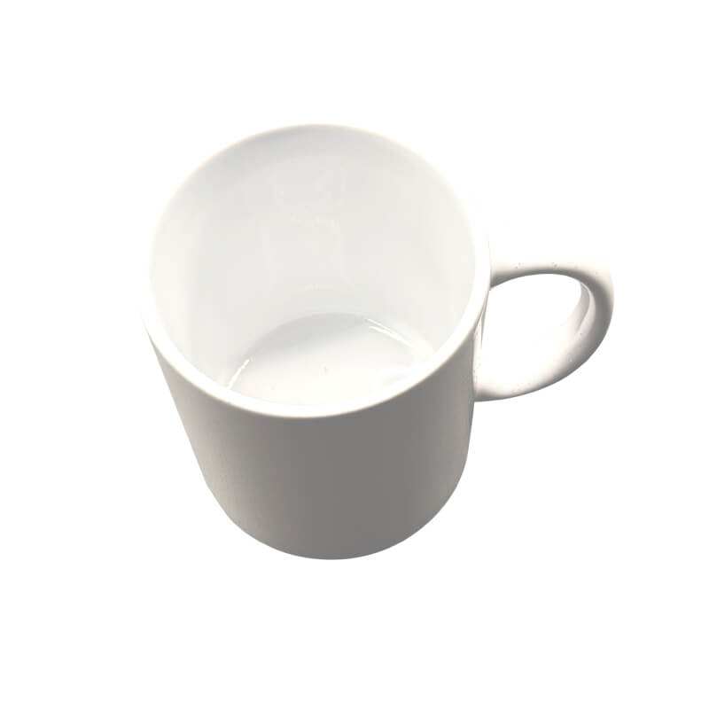 SB8102 A 1 11oz White Ceramic Glitter Mug