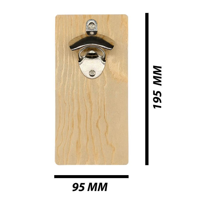 SB8103 M T Sublimation & Engraving Wall Mounted Wood Bottle Opener