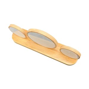 Round Wood Family Photo Display Set Round Wood Family Photo Display Set