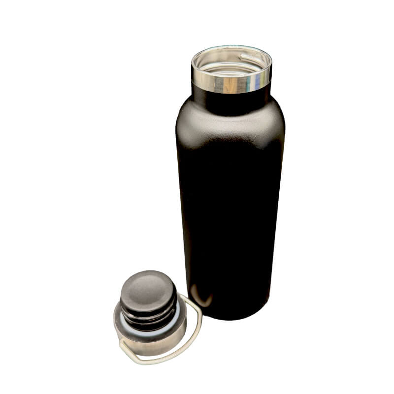 EN3065 L1 Black Stainless Steel Explorer Water Bottle